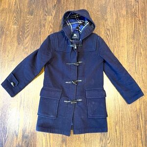 Navy Burberry toggle coat. Size XS. EXCELLENT CONDITION